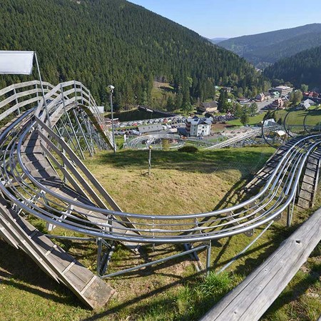 Bobsleigh track and Lemuria in Pec pod Sněžkou